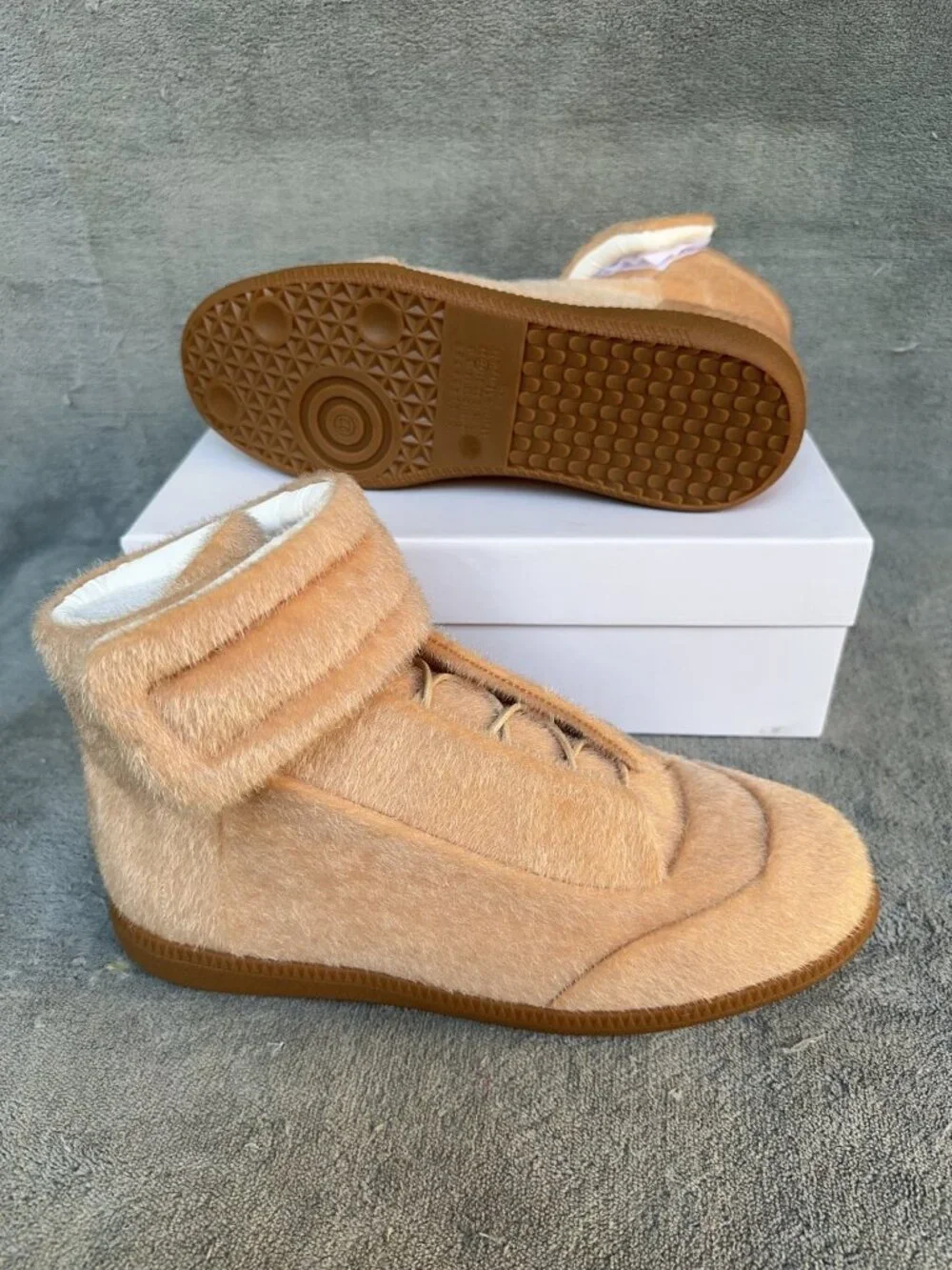 Maison Margiela Future High-Top Casual Boots (Pony Hair)